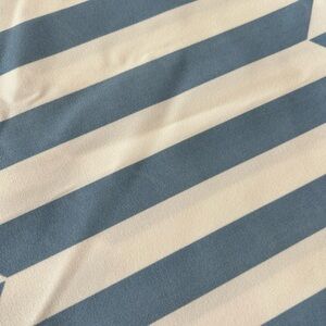Schumacher Maxwell Striped Blue and Cream Home Decor Fabric